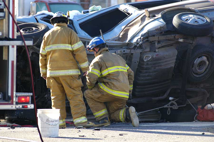 car accident scene