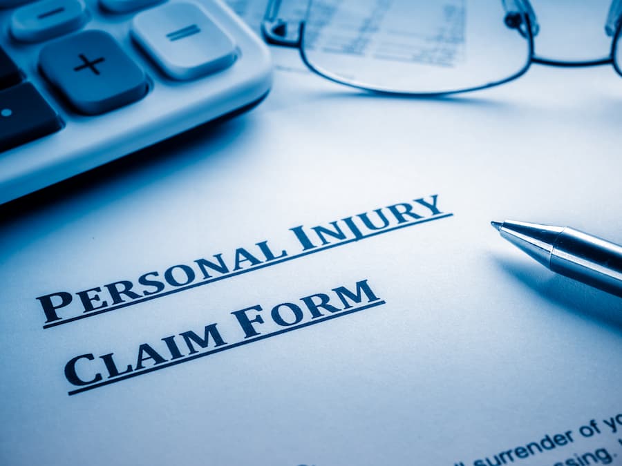 Bonita Springs personal injury claim form.